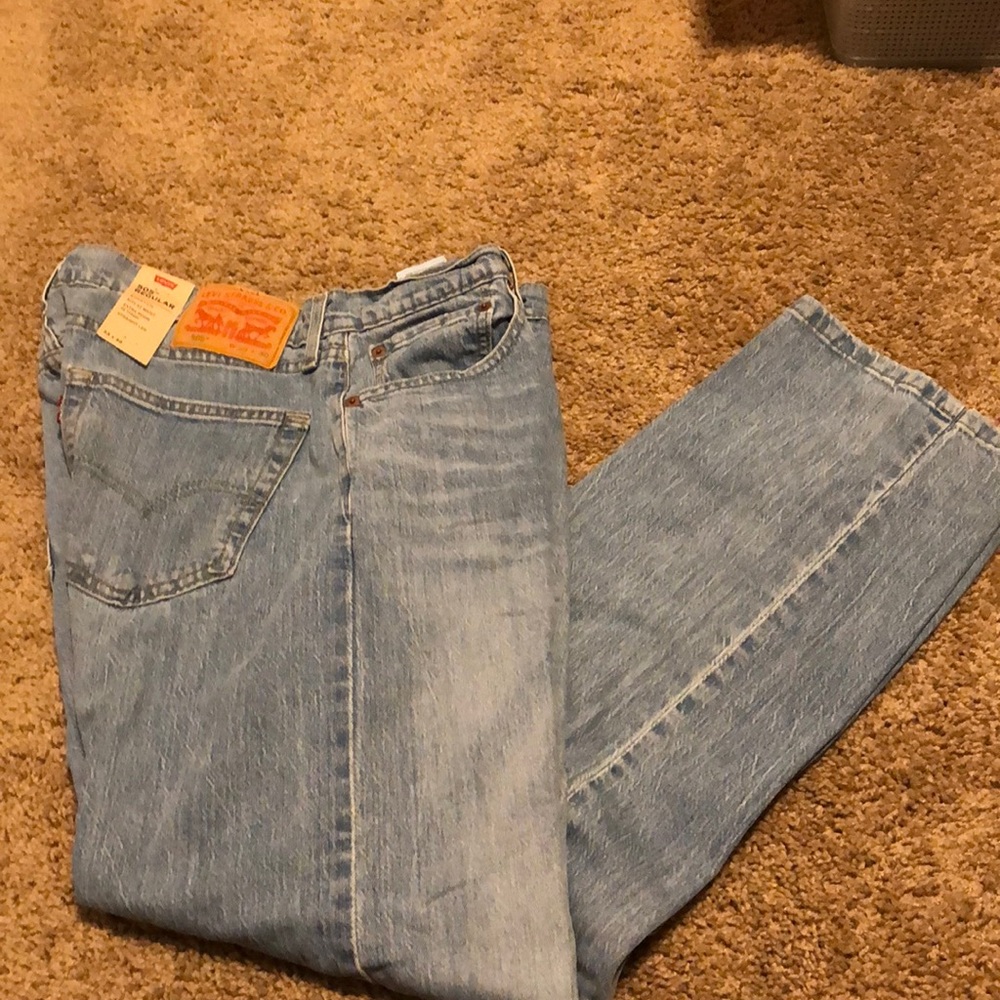 Levi’s 505 regular jeans.  Size W33 L30